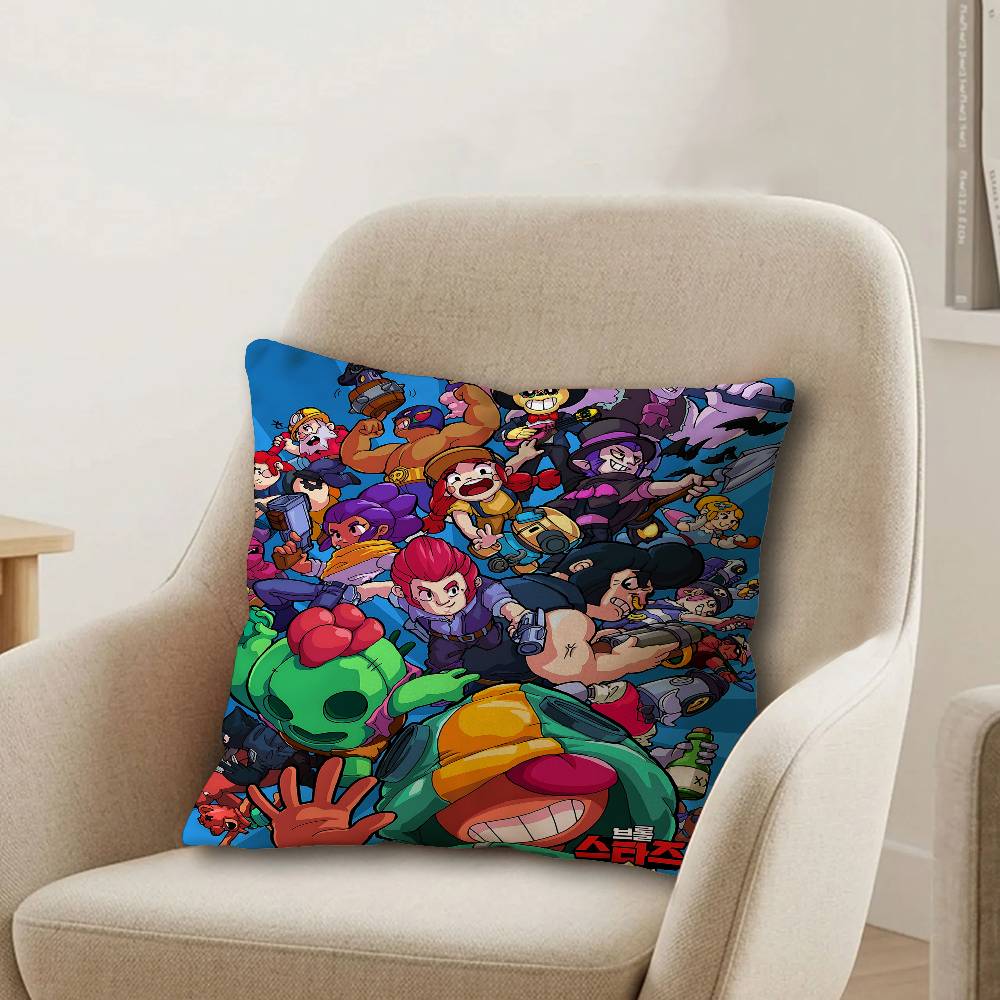 Hot Anime BBrawlS Game Sstars Lucky Dragon pillow cover sofa cushion cover home room decoration children gift