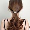 Enamel Marble Pearl Flower Hair Band 6P SET