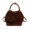 Autumn Winter  Exquisite Bags for Women 2026 New Solid Color Plush Shoulder Bags Temperament Versatile Sweet Handbag
