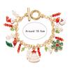 Noter New 3 Styles Christmas Bracelet Unisex Crutches Gloves Deer Socks Snowflakes Pendant Braslet Versatile Accessories Joias