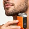 Digital Display Mini Electric Shaver Waterproof Design Portable Rotary Razor  Travel Use