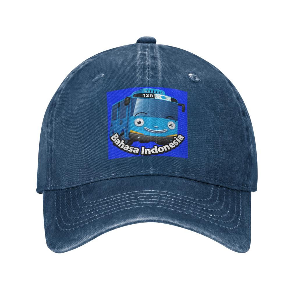 Tayo The Little Bus Cartoon Denim Cap Casual Baseball Caps Adjustable Hat Summer Unisex Baseball Hats