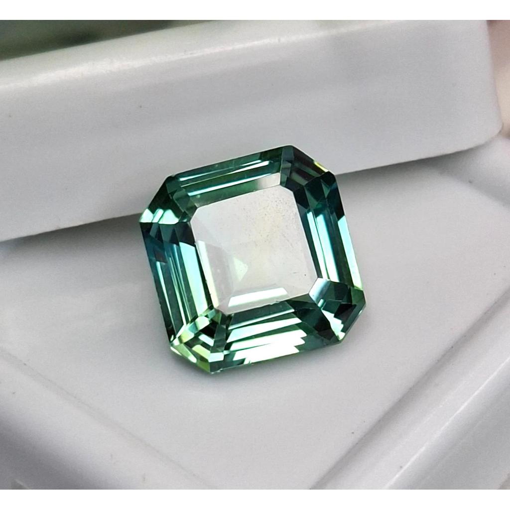 Natural Green Sapphire Asscher Cut 5-7 Ct Fabulous Certified Loose Gemstone