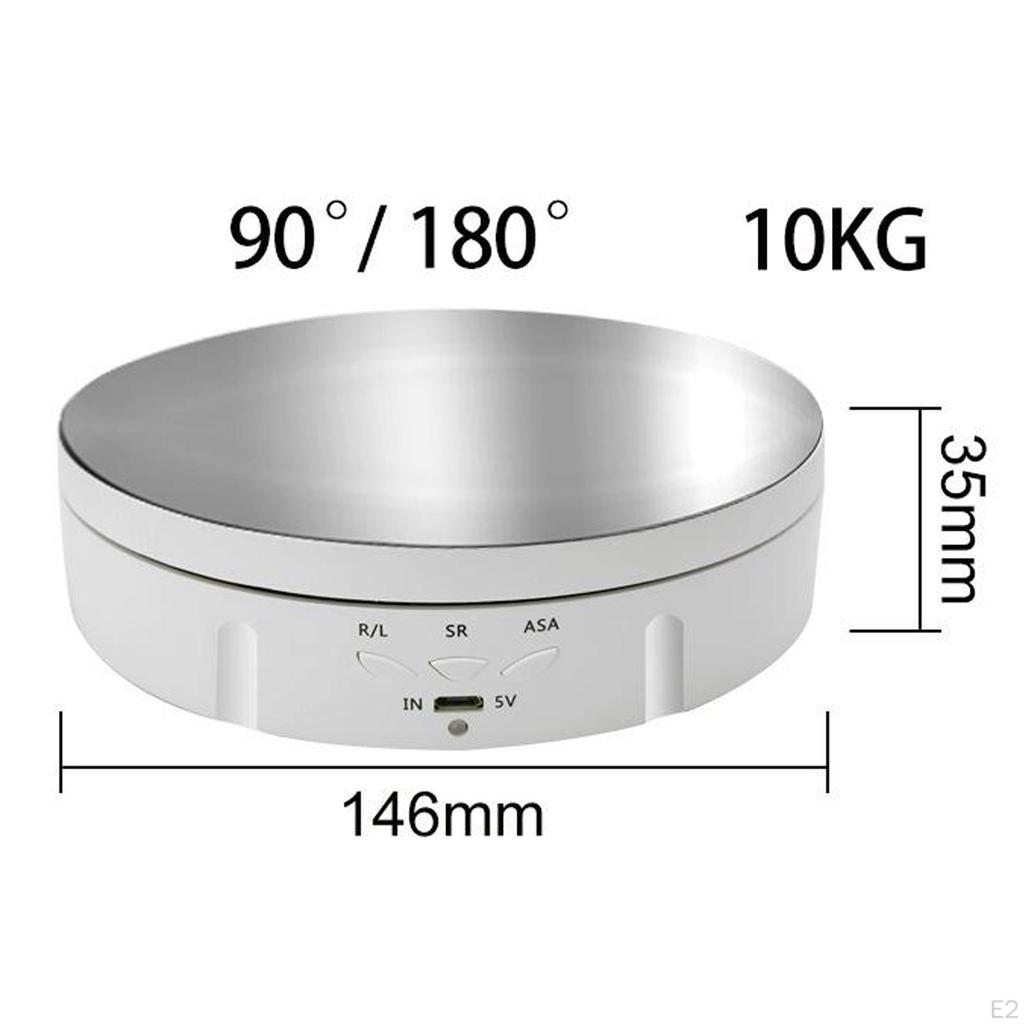 Electric Rotating Display Stand Turntable Jewelry Model Toys Holder Base, Bearing Weight: 10KG Load