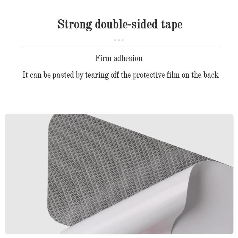 New Universal Imitation Carbon Fiber Leather Car Door Sill Protection Strip Tough And Durable Decorative Car Sticker Accessories