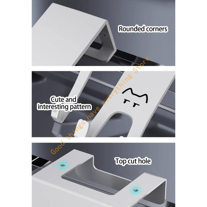 6PCS Cats Shaped Wall Hooks Metal Hangers For Hanging Coat Hats Towels Kitchen Tool Over Door Space Saving Home Decoration 55KF