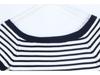M Family Women's Striped Backless One-Shoulder Knit Top - Sexy Ice Silk Summer T-Shirt