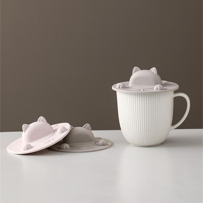 Food Grade Silicone  Mug Lid Effective Dustproof  Proof Cover For Coffee  Cups