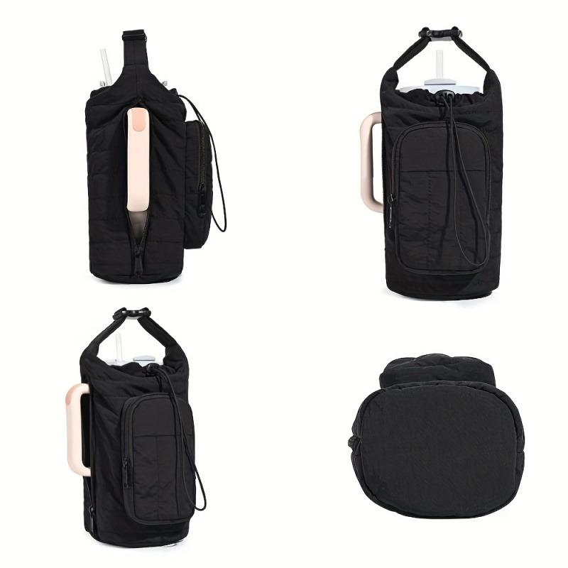 Outdoor Sports Kettle Bag Portable Large Capacity Crossbody Water Cup Bag Travel Cup Cover For Hiking Camping Mobile Phone Bag