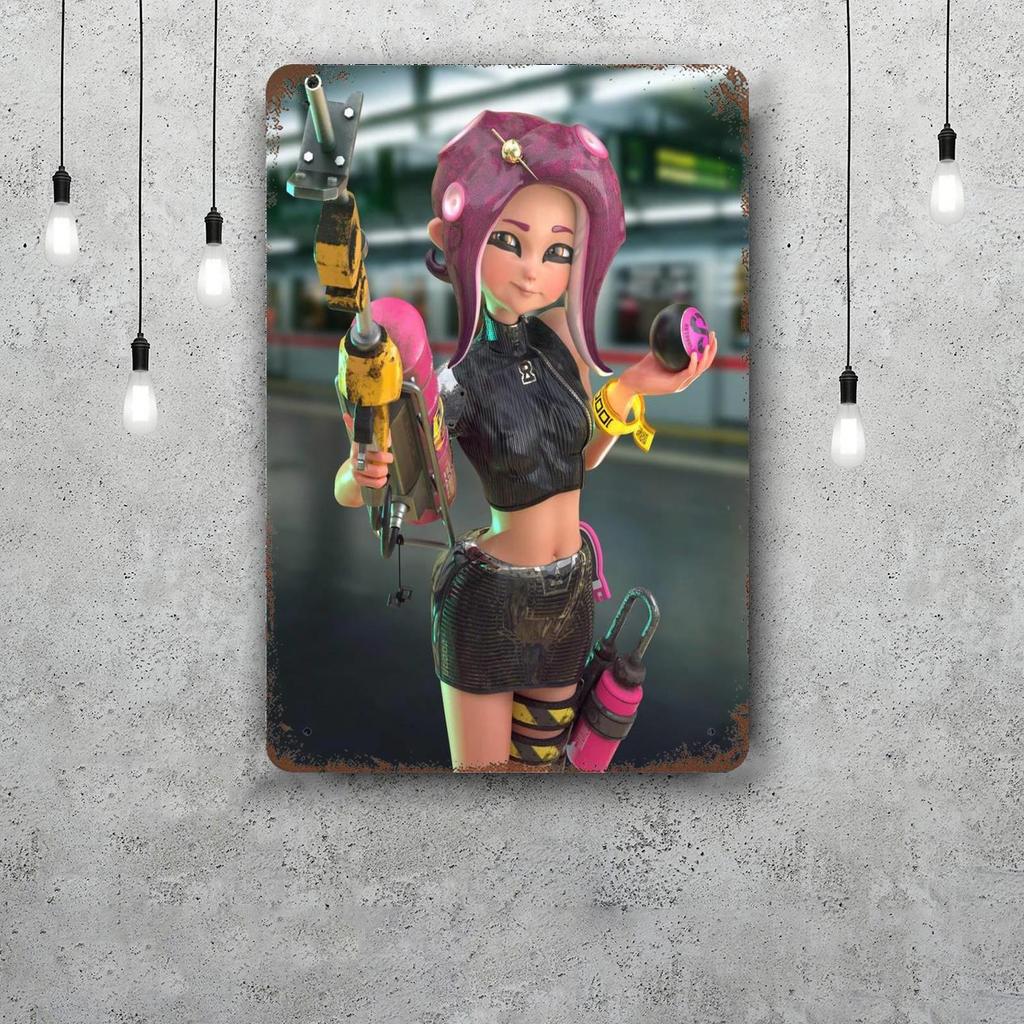 octo expansion video games Vintage Metal Tin Signs Posters Decor Retro Metal Plaque Wall Art Decor for Garage Bar