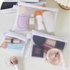 Fashion Small Large Black Organizer Toiletry and Makeup Pouch Transparent Mesh Zipper Cosmetic Bag Women Necessary Organizer