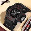 Sanda Dual-Movement Sports Watch with Countdown, Alarm, Night Light, Waterproof, and Multi-Function Features for Students.