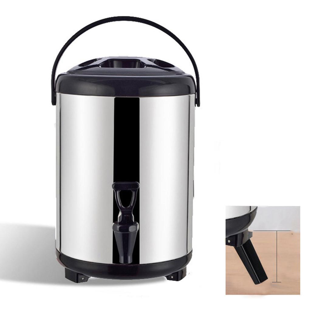 Stainless Steel Milk Tea Bucket Large Capacity Thickened Insulated Beverage Dispenser Barrel with