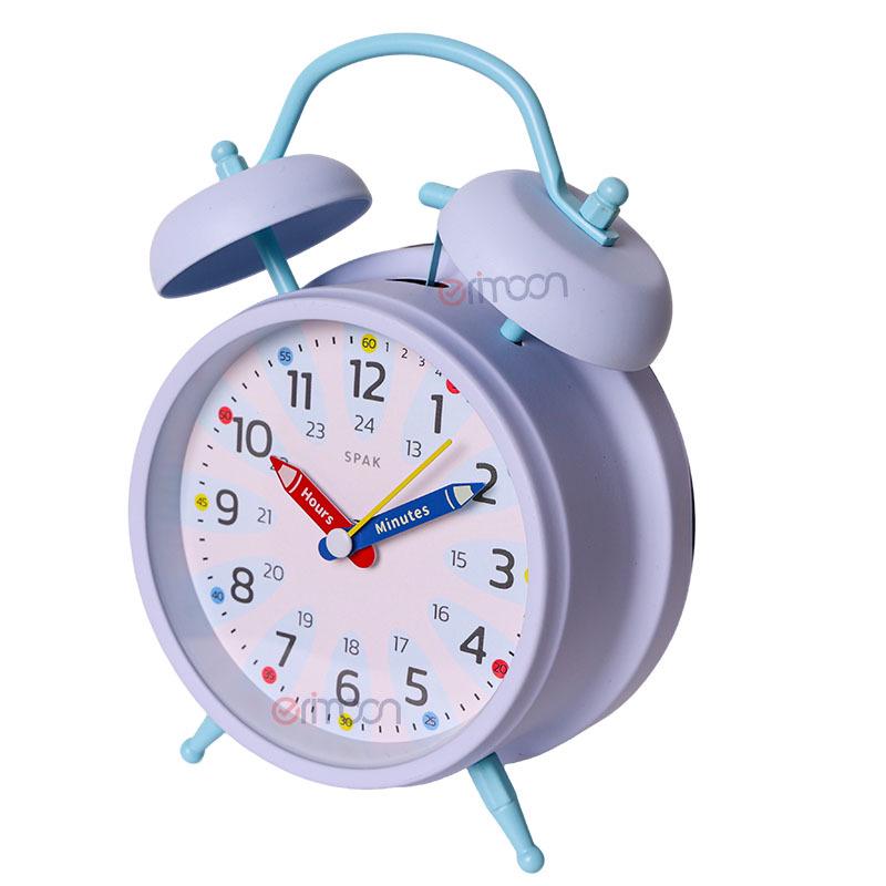 Rainbow Cartoon Nightlight Alarm Clock for Kids - Perfect for Study Desks and Bedrooms