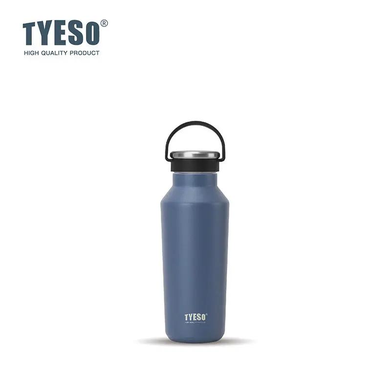 Tyeso 500ML Handle Vacuum Flasks Insulated Durable Leak-Proof for Outdoor Sports Matte Finish Carry Portable Water Bottle Cup