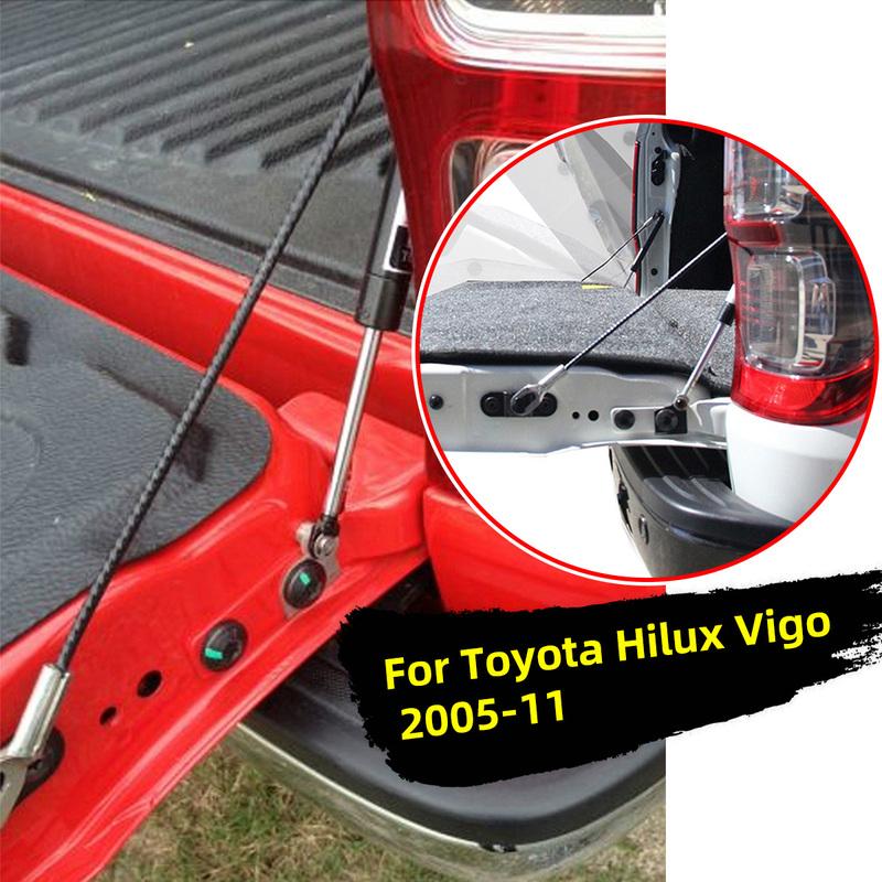 1X For Toyota for Hilux Vigo SR5 2005-2011 Car Rear Tailgate Support Rod Lift Gas Strut Bar Shock Damper Gas Spring 2010 2009