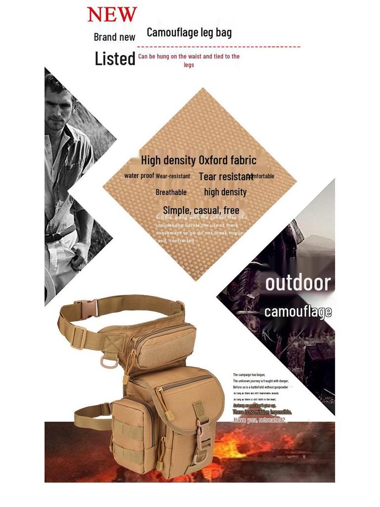 Waterproof Tactical Leg Bag: Multi-Purpose, Wear-Resistant for Cycling & Photography
