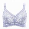 Lingerie Women's Thin Bra Summer Thin Bra No Underwire Large-sized Full Cup Closure Bra Push Up Bra