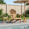 Garden Adirondack Chair Natural Solid Teak Wood