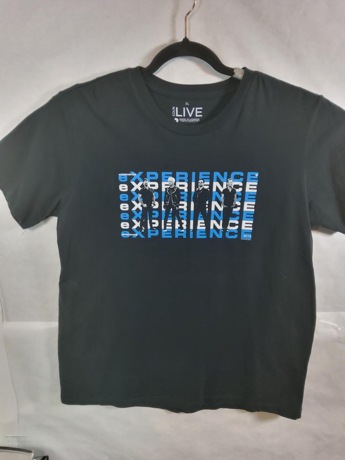 U2 2018 Innocence & Experience Concert Tour T-Shirt Size XL Black Double... Unisex T-Shirt M
