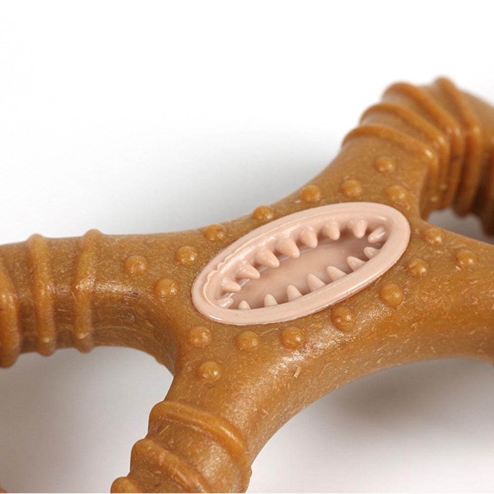 Durable Chew Proof Dog Treat Dispensing Bone Toy - Teething Cleaning Toys for Dogs, Interactive Puzzle Pet Supplies