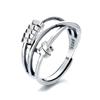 Angstring Verstellbare Öffnung Fidget-Ring mit Perle Stressabbau Schmuckring