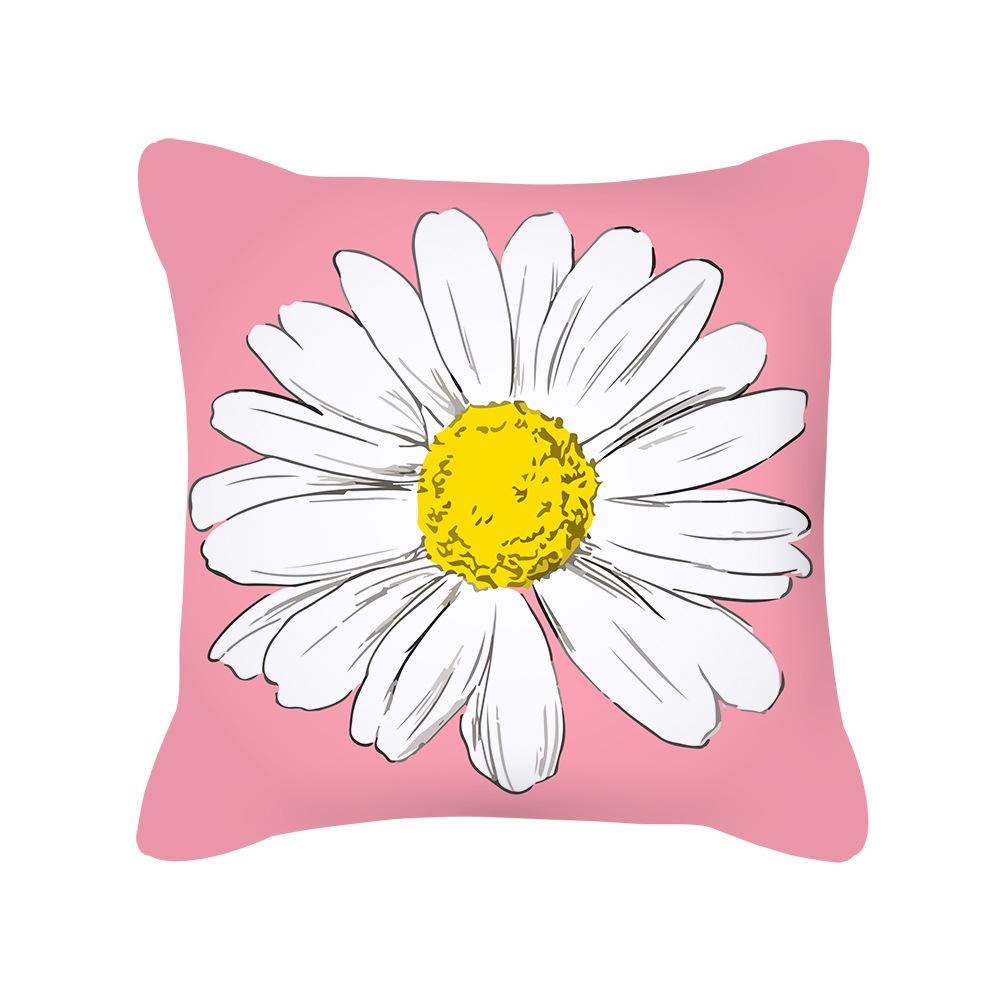 Home Pillowcases Flowers Sofa Cushions Ins Nordic Peach Skin Pillowcases Pillowcases