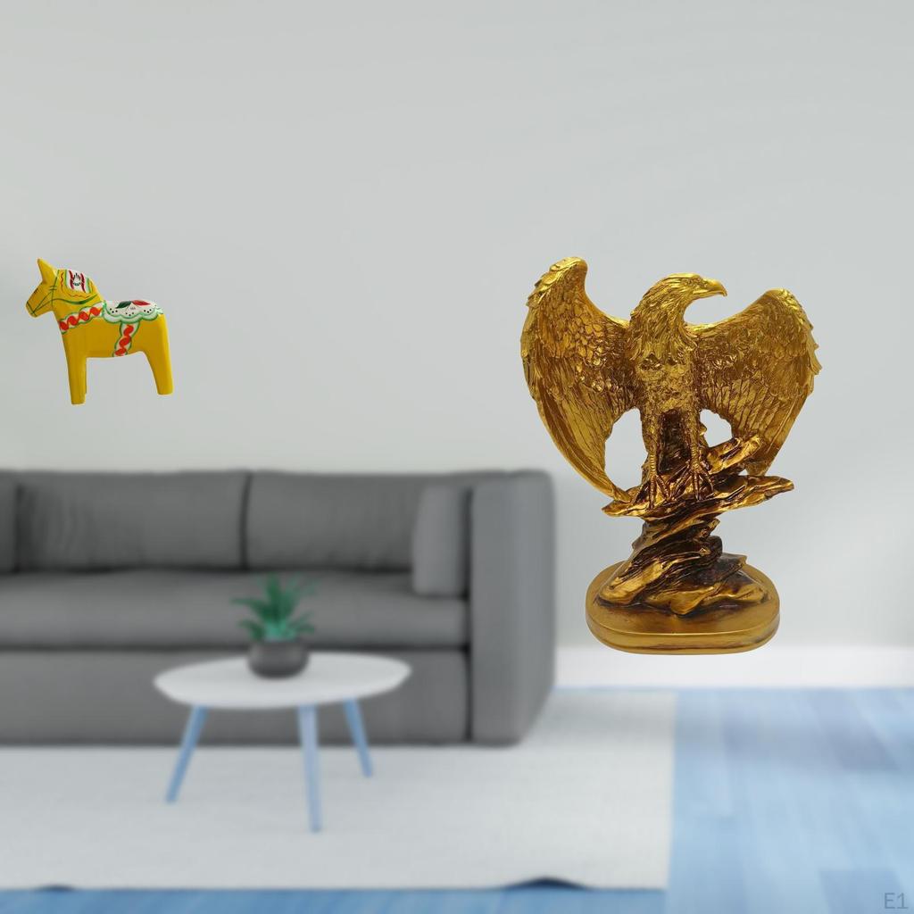 Dalecarlian Horse And Sculpture Collectible Ornament for Bookshelf Entrance Cabinet Home Dining Room