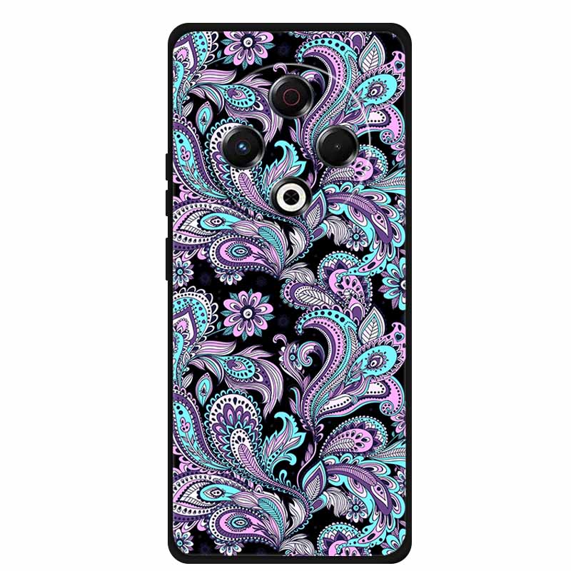 Coque For Tecno Spark 30 4G Case 6.78" Cartoon Cat Black Silicone Soft Back Cover Case For Tecno Spark 30 Case Spark30 Funda Bag