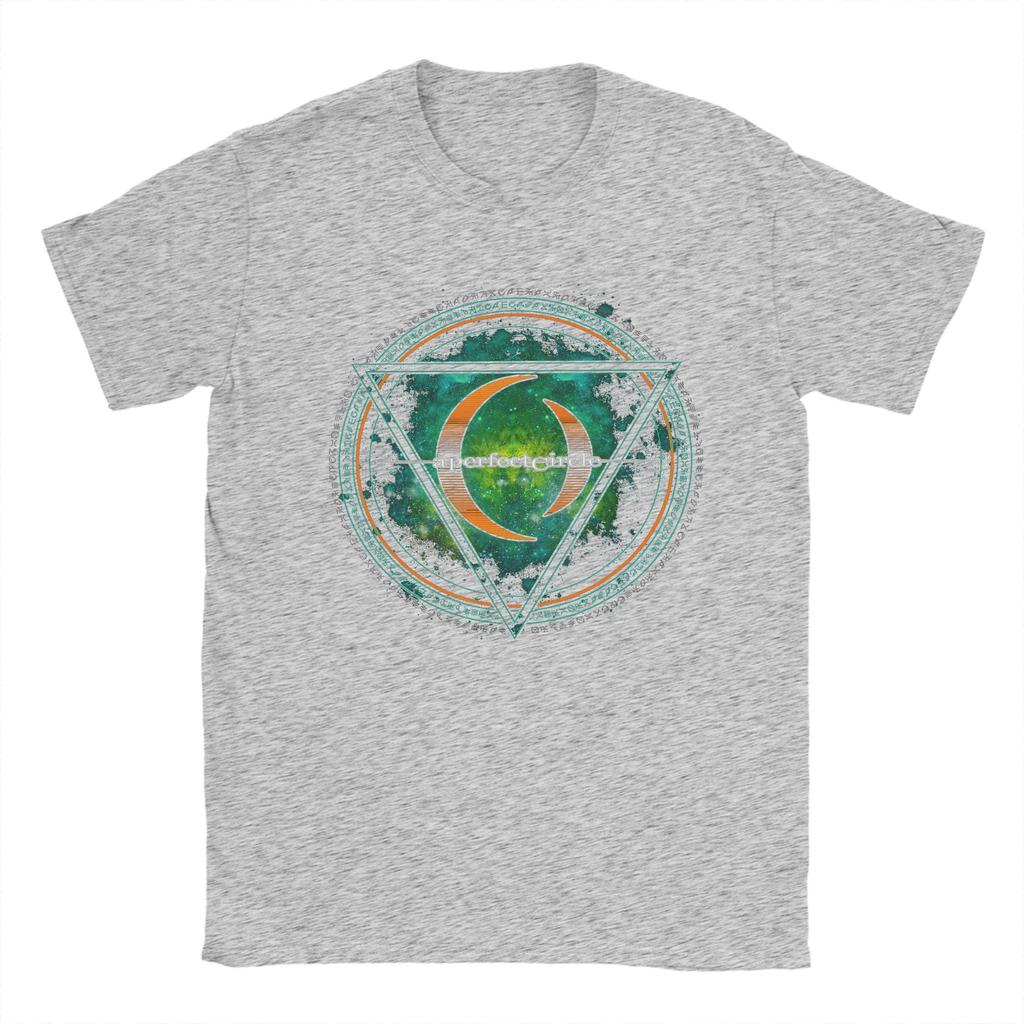 Unisexs TShirt A Perfect Circle Sigil Green Leisure Pure Cotton Tee Shirt Short Sleeve T Shirt Round Collar Clothing New Arrival