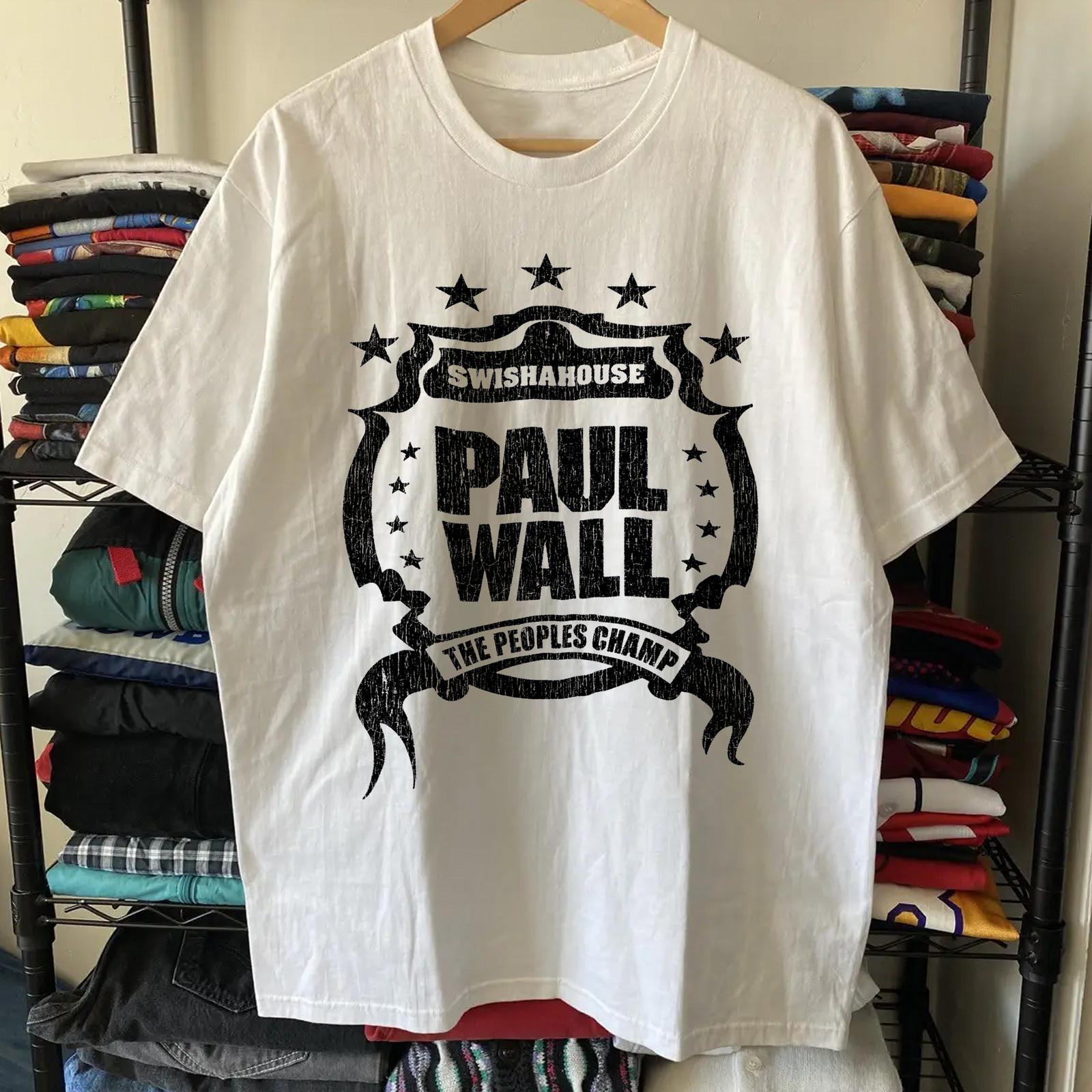 Paul Wall Swishahouse Aged T-Shirt White M XL