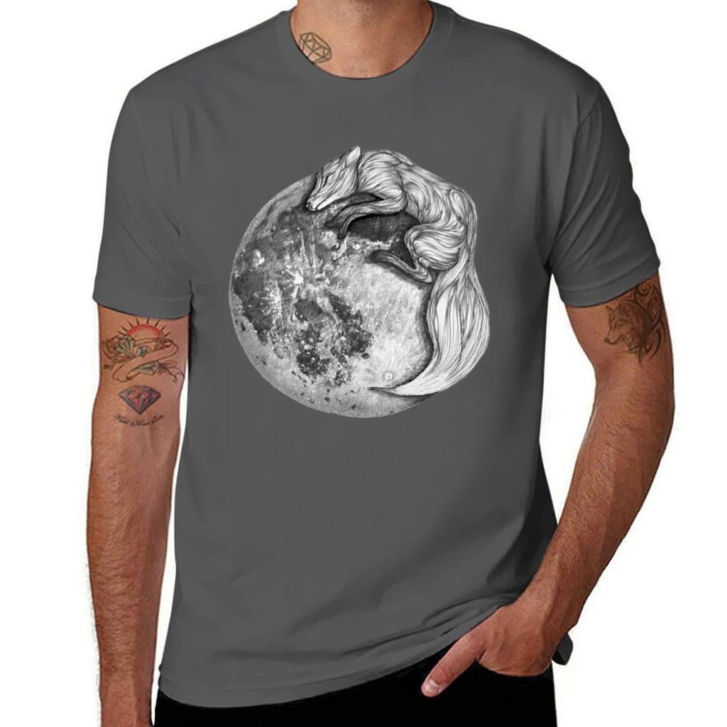 Moon Fox Tshirt Plus Size Nonshrink Tshirt