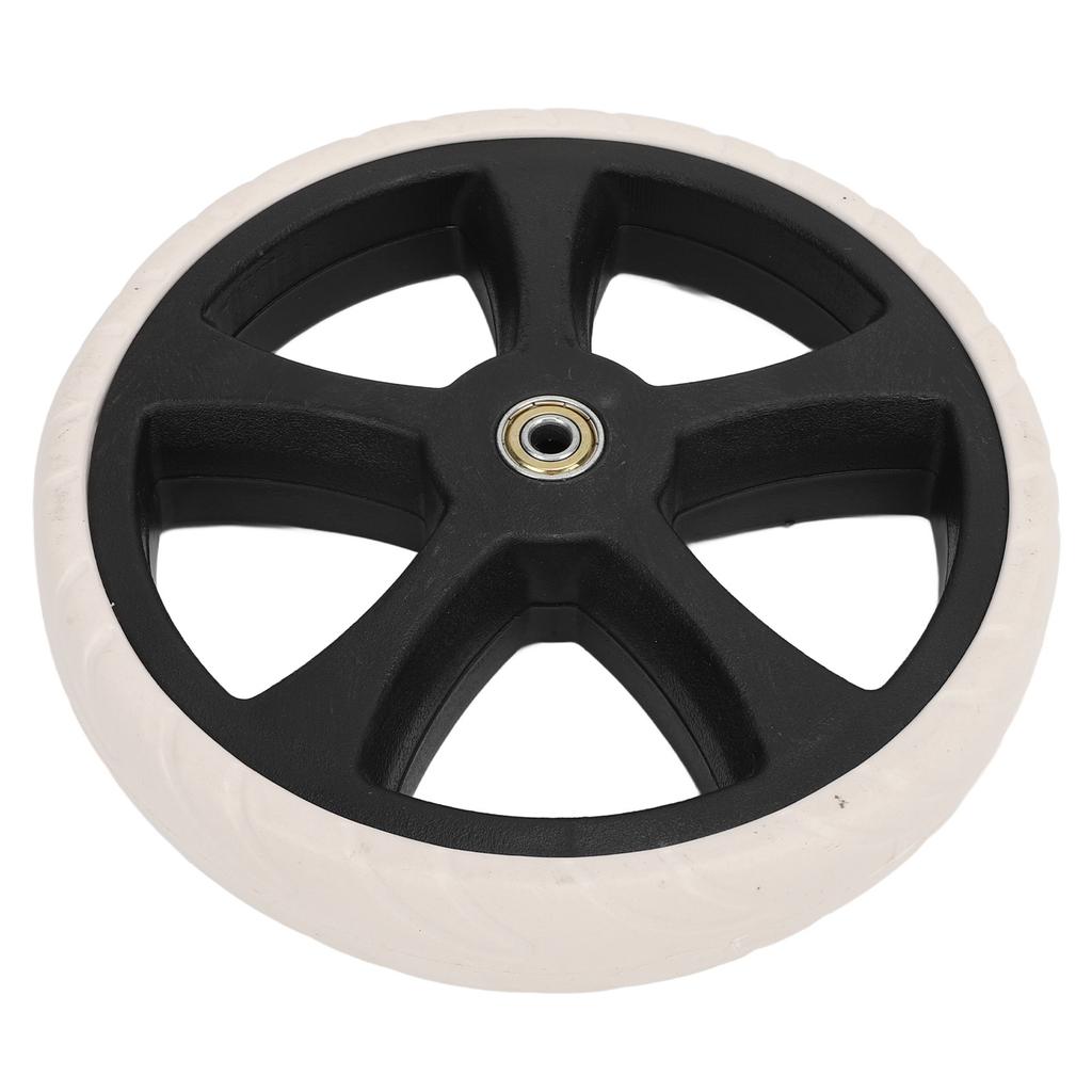 7.8in Utskiftbart Handlevognhjul Stille Innebygd Kulelager Støtdemping Dagligvarevogn