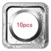 Disposable Aluminum Cookware Shielding Gas Burner Liner Roof Clean Mat Kitchen Accessories10pieces Gas Stove Protectors Cover