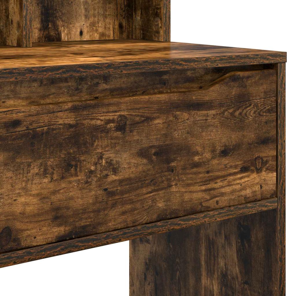 Bedroom Dressing Table Smoked Oak 80 x 39.6 x 135 cm