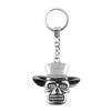 Gothic Floral Cross Keychain Religious Theme Pendant Key Ring 30mm Ring
