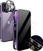 Anti-spionage Privacy Gehard Glas met Lensbescherming Magnetische Adsorptie Hoesje Voor iPhone 16 15 14 Plus 13 12 11 Pro Max