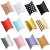 New 10/20/30Pcs Pillow Candy Box Kraft Paper Christmas Gift Packaging Boxes Candy Bags Wedding Favors Birthday Party Decorations
