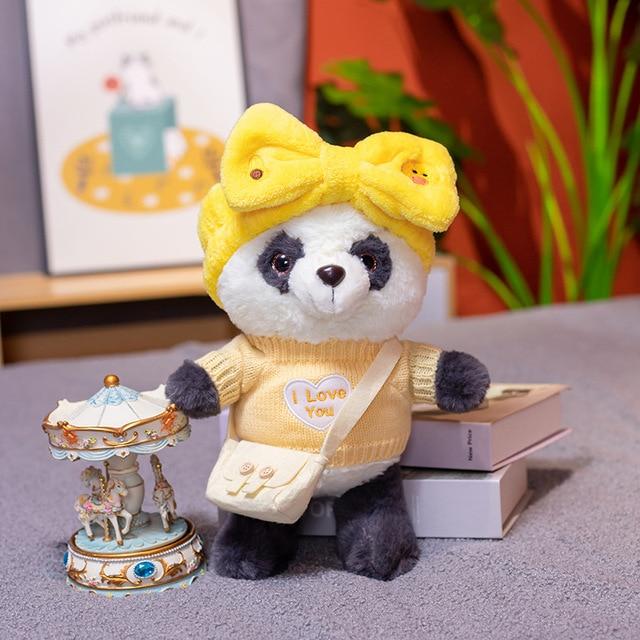 1pc 30cm Cute Lalafanfan Panda Plush Toys Lovely Bear With Dolls Stuffed Soft Animal Pillow Birthday Gift For Baby