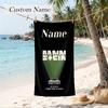 Rammstein Custom Name Printed Beach Towel Personalized Soft Towel For Swimming Beach Travel