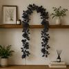 Artificial Dahlia Vine Garland with 26 Branches Faux Rose Leaf Decorative Hanging Flower for Home Wedding Event Archway Doorway Wall Decor