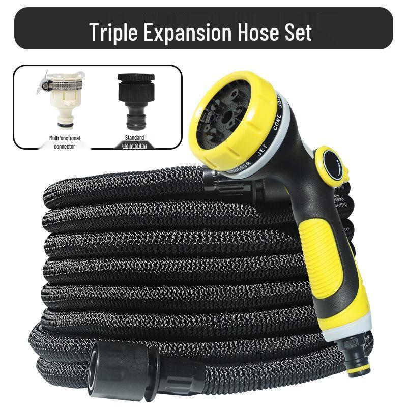 Retractable High-Pressure Hose: Versatile Car Wash & Garden Watering Tool for Easy Storage