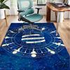Tardis In Starry Night Office Rug Chair Mat, Game Carpet, Suitable for Front Door, Bedroom, Living Room, Desk, Holiday Gift