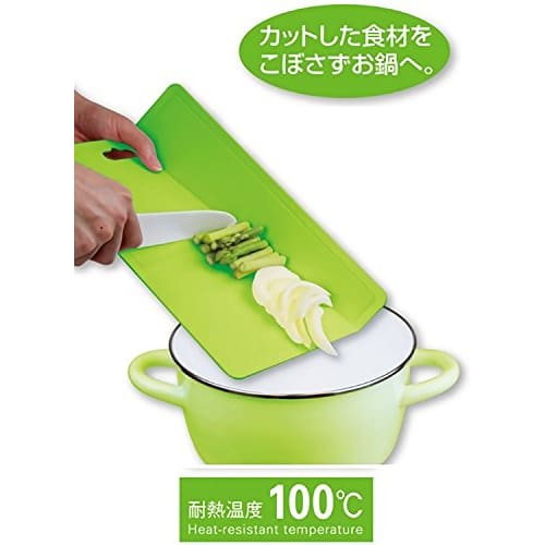 Pearl Metal Smooth Cutting Board, Ivy Green, Dishwasher Safe, Colors C-2882