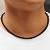 Novo Colar Masculino Estilo Simples Grau A 4mm Corda de Milão Aço Inoxidável Fivela OT Gargantilha 18 polegadas 24 polegadas Fio Vermelho da Sorte Colar