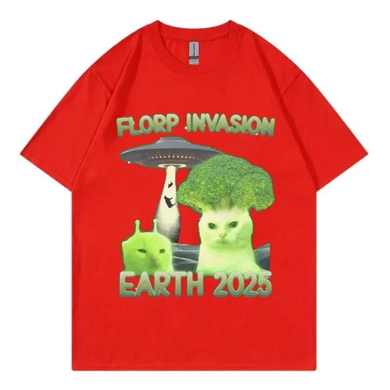 Men's Funny Cock Pattern Print Short Sleeve Summer Casual Versatile Street Atmosphere T-shirt Cool Breathable Oversized Top