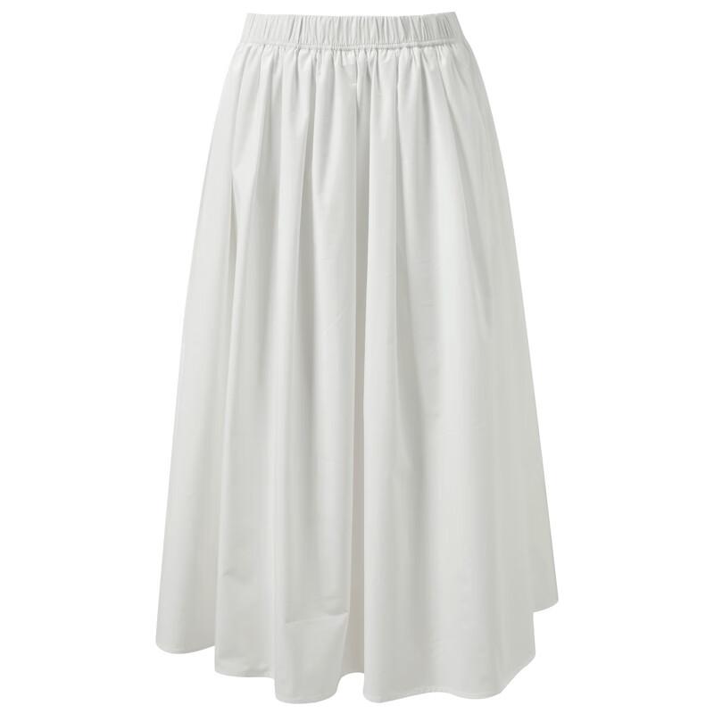 Sancai 2025 Autumn Elastic High-Waist A-line Long Skirt