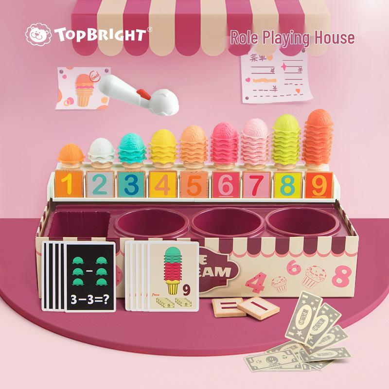 

Игровой набор Детский магазин мороженого Tebaoer: Веселая математическая и счетная игрушка для изучения сложения и вычитания.