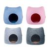 Felt Cat House Removable with Zipper Portable Indoor Outdoor Cat Tent Cats & Kittens Houses, Beds Tunnel for Cats or Small Dogs