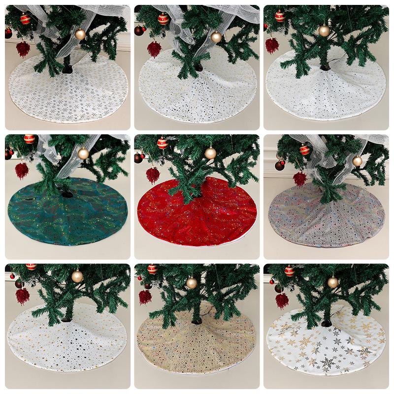 Creative Cartoon Print Christmas Tree Skirt - Festive Home & Party Decoration